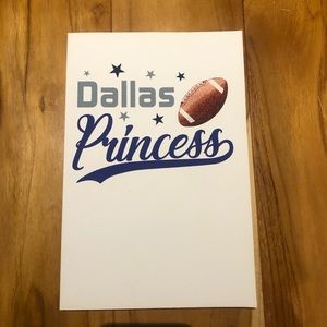 Dallas Princess: Football Blank Lined Journal